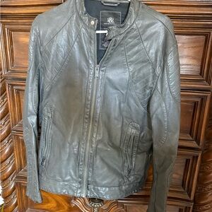 Rock & Republic Dark Gray Leather Jacket